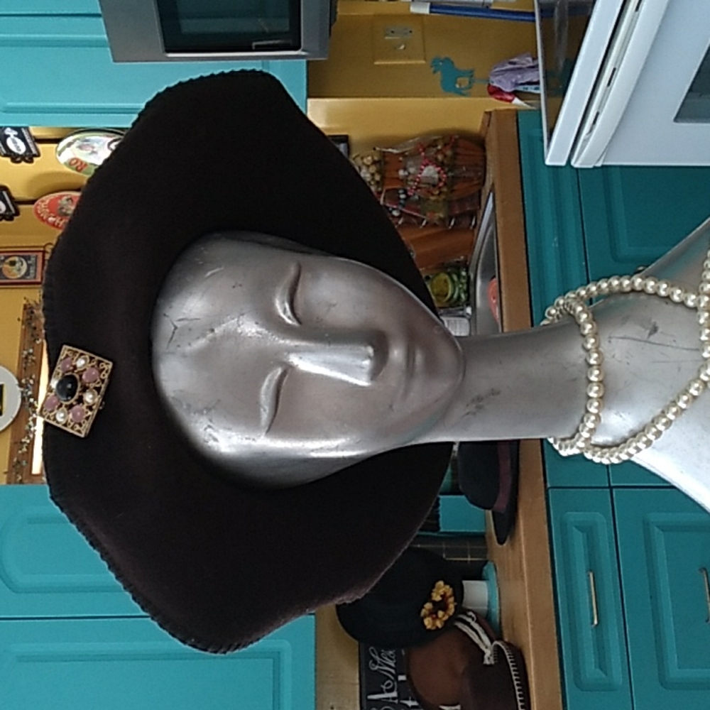 👒 WOOL/FELT HAT Delisa Korn & Korn Made in USA